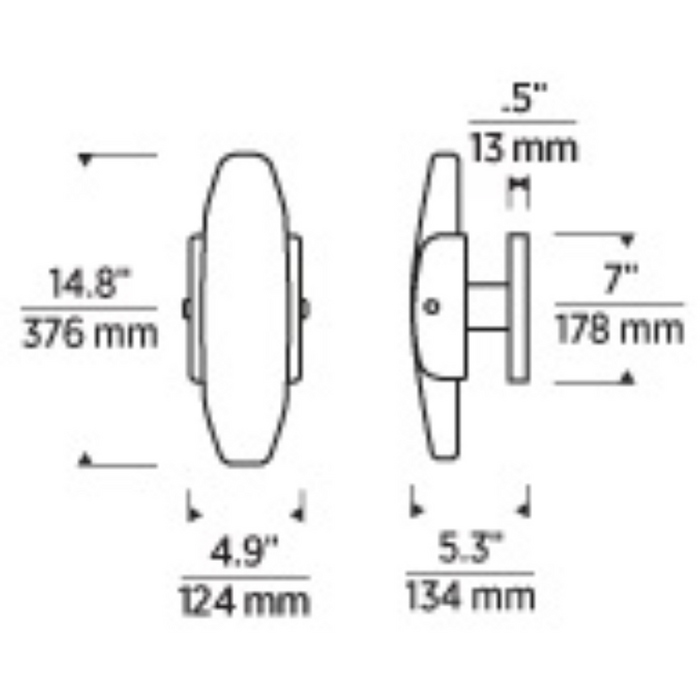 Tech 700WSWYT15 Wythe 1-lt 15" Tall LED Wall Sconce