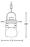 Hubbardton Forge 363001 Mason Small 1-lt 7" LED Outdoor Pendant