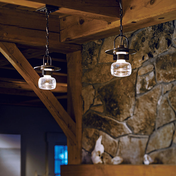 Hubbardton Forge 363003 Mason 1-lt 8" LED Outdoor Pendant