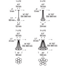 Tech 700TDKIRAP7 Kira 7-lt 15" LED Pendant, 3000K