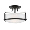 Hinkley 3641 Harper 3-lt 15" LED Semi Flush Mount with Etched Opal Glass
