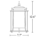 Hubbardton Forge 365605 Meridian 1-lt 8" Outdoor Semi-Flush