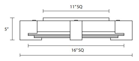 Sonneman 3680 Dakota Surface Mount