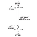 Tech 700TRSPATRT1 Turret 1-lt 3" Port Alone LED Pendant