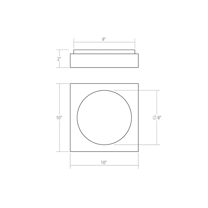 Sonneman 3701 Vuoto 1-lt 10" LED Wall Sconce