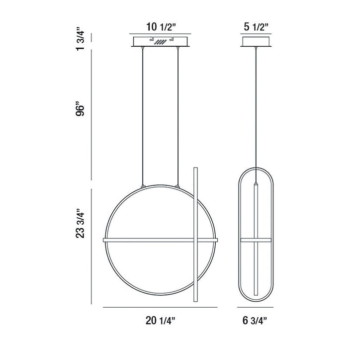 Eurofase 37035 Berkley 20" LED Chandelier