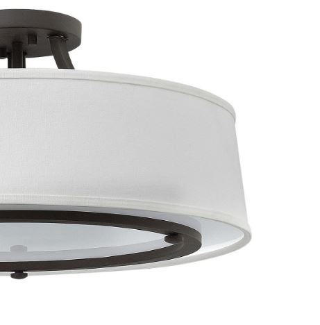 Hinkley 3703 Harrison 3-lt 20" LED Semi Flush Mount