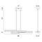 Eurofase 37062 Bayswater 46" Integrated LED Linear Chandelier