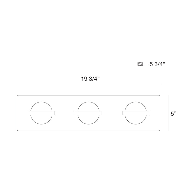 Eurofase 37069 Ryder 3-lt 20" LED Bath Bar