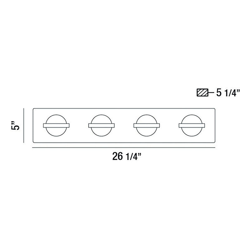 Eurofase 37070 Ryder 4-lt 27" Wide LED Bath Bar