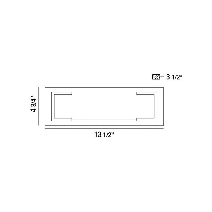 Eurofase 37073 Thornhill 1-lt 14" LED Outdoor Wall Sconce