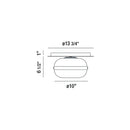Eurofase 37086 Nottingham 1-lt 10" Flush Mount
