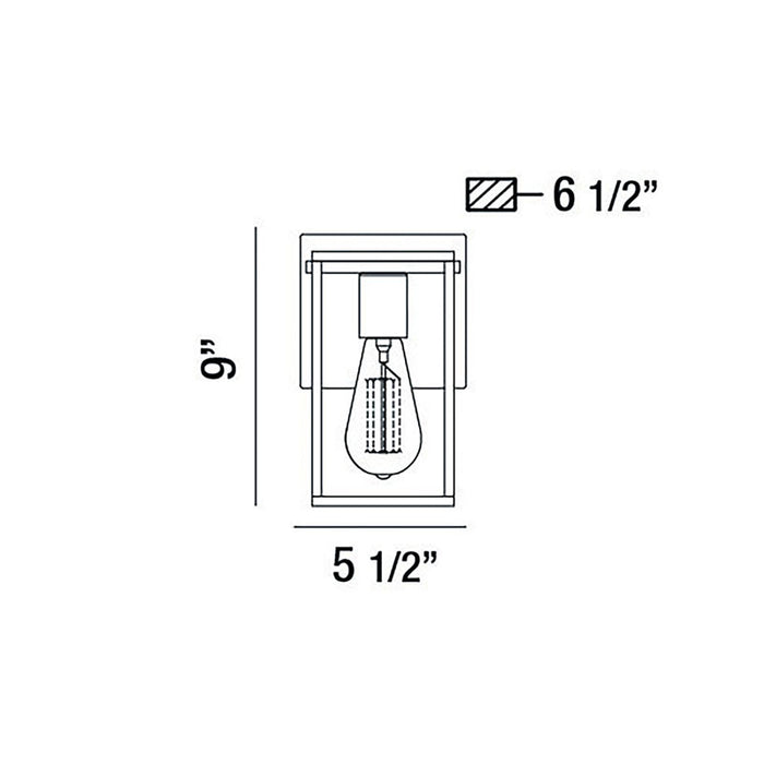 Eurofase 37115 Stafford 1-lt 9" Tall Wall Sconce