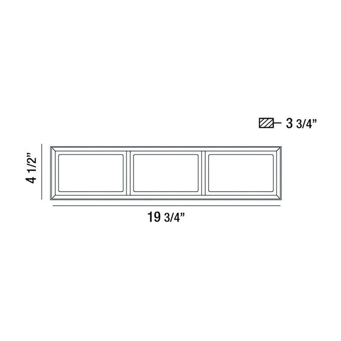 Eurofase 37126 Tamar 3-lt 20" Wide LED Vanity Light