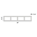 Eurofase 37127 Tamar 4-lt 26" Wide LED Vanity Light