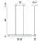 Eurofase 37160 Landor 32" LED Linear Pendant