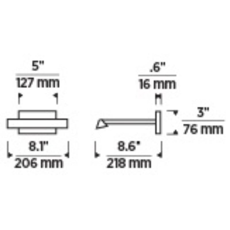 Visual Comfort 700DES8 Dessau 1-lt 9" LED Picture Light