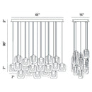 Eurofase 37194 Paget 16-lt 44" Oval LED Chandelier