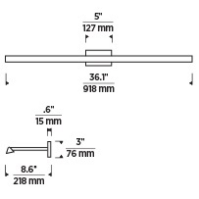 Tech 700DES36 Dessau 1-lt 36" LED Picture Light