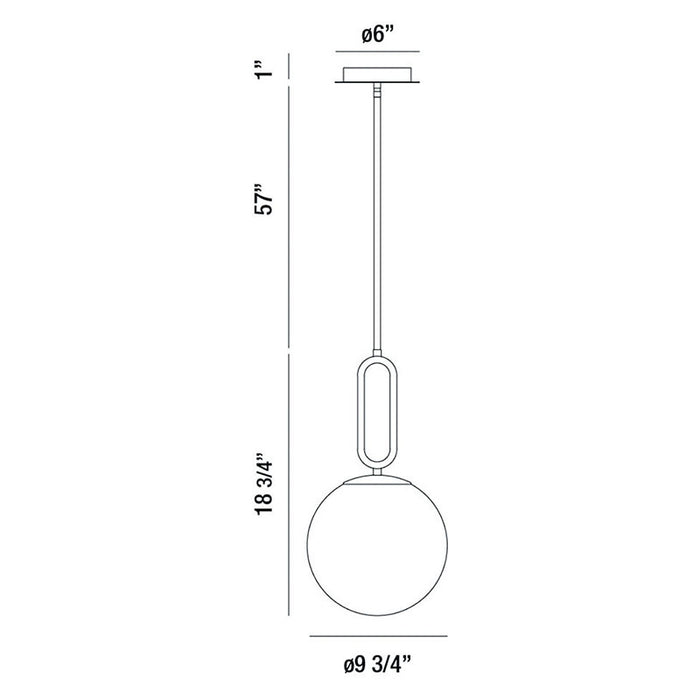 Eurofase 37231 Prospect 1-lt 10" Pendant