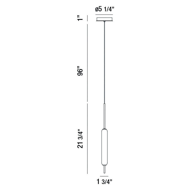 Eurofase 37237 Cumberland 1-lt 5" LED Pendant
