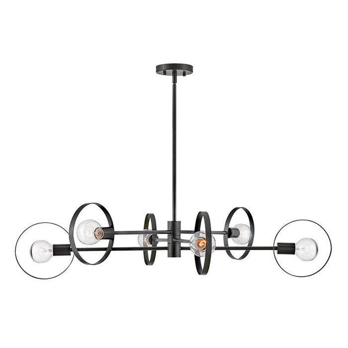 Hinkley 37296 Desi 6-lt 42" LED Single Tier Pendant
