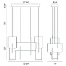Eurofase 37345 Coburg 33" LED Linear Chandelier