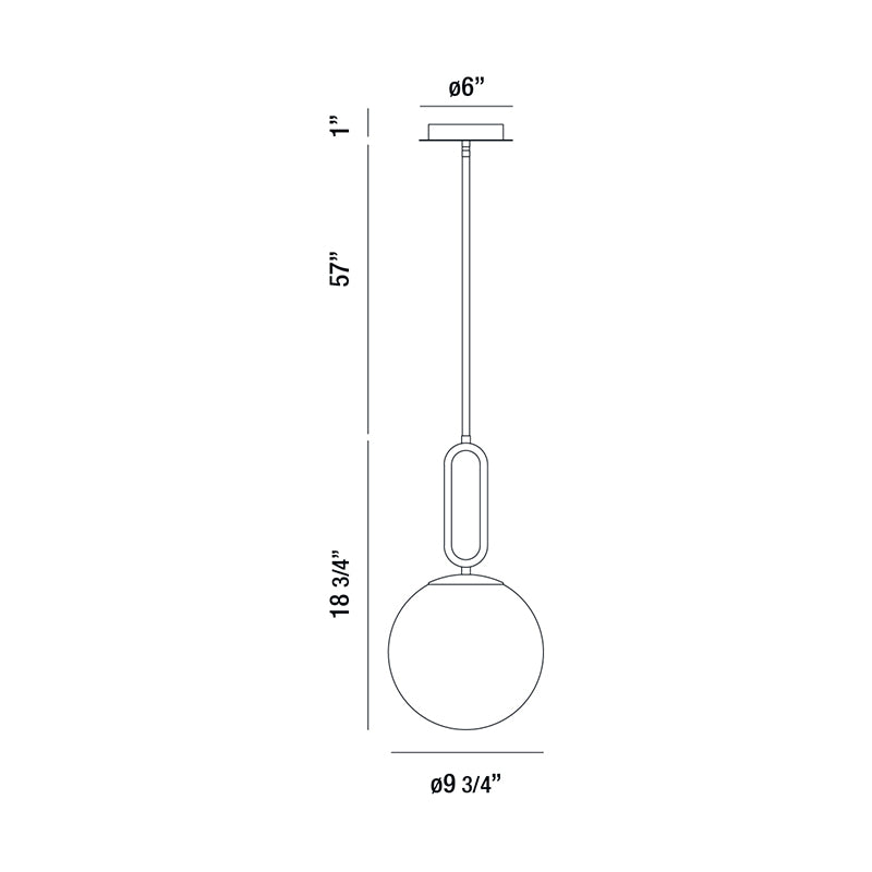 Eurofase 37348 Prospect 1-lt 10" Pendant