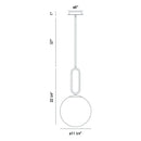 Eurofase 37349 Prospect 1-lt 12" Pendant
