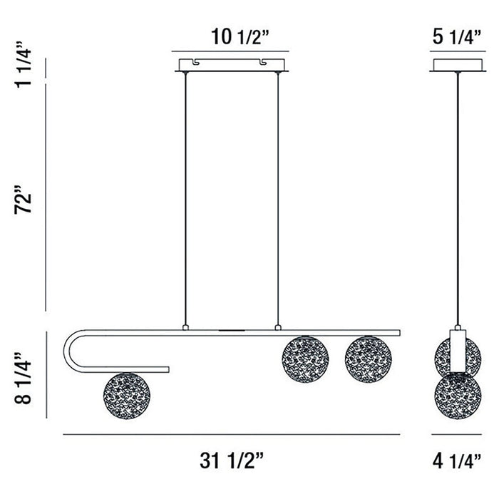 Eurofase 37350 Phillimore 32" LED Chandelier