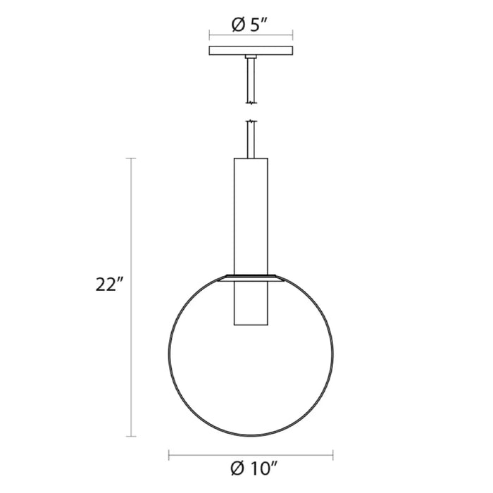 Sonneman 3761 Bubbles 1-lt 10" Pendant