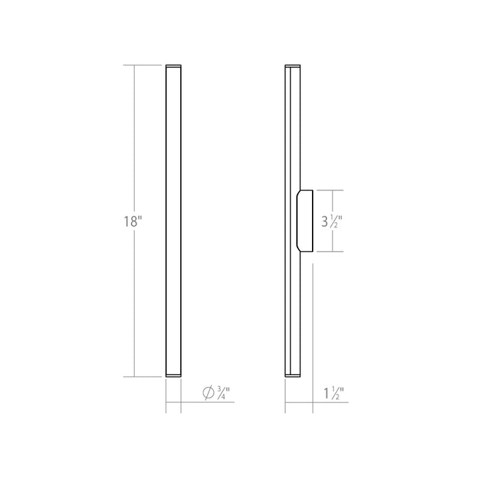 Sonneman 3771 Fino 1-lt 18" LED Bath Bar