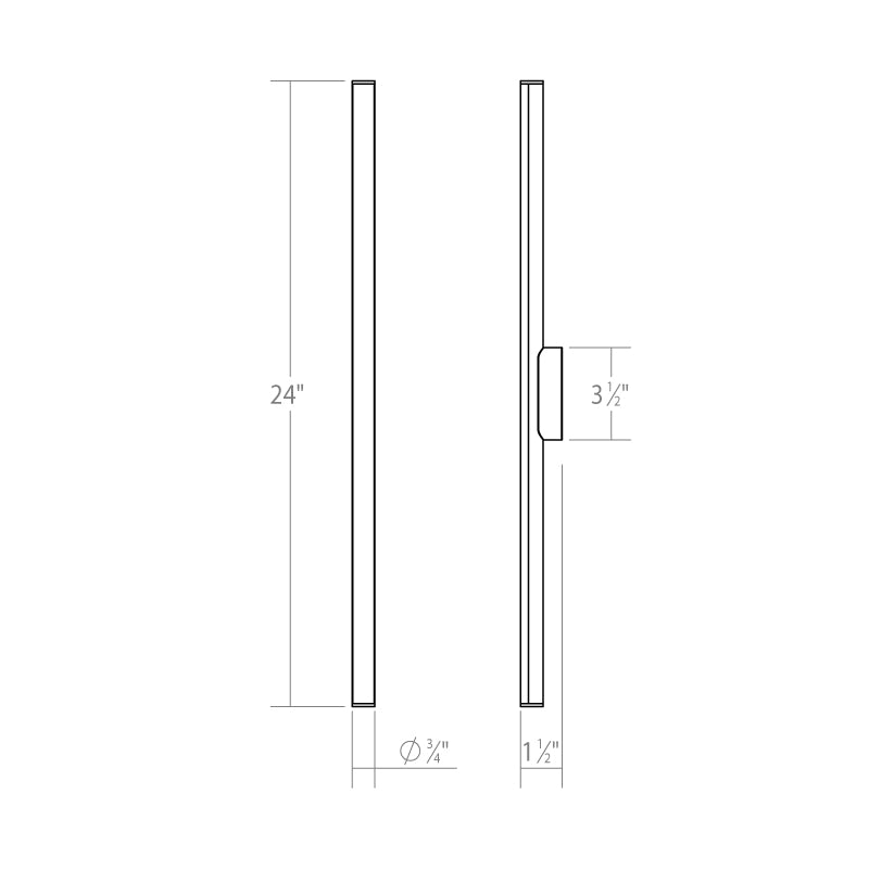 Sonneman 3772 Fino 1-lt 24" LED Bath Bar
