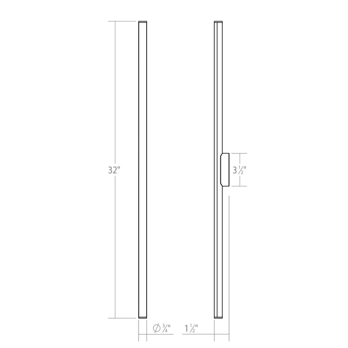 Sonneman 3773 Fino 1-lt 32" LED Bath Bar