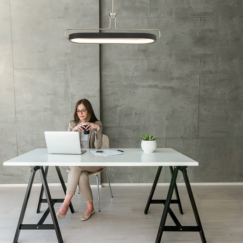 Eurofase 37931 Pemberton 1-lt 12" LED Oval Pendant