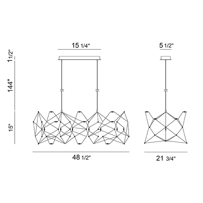 Eurofase 38037 Leonardelli 48" LED Chandelier