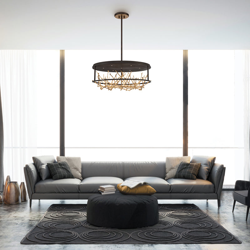 Eurofase 38097 Aerie 7-lt 31" LED Round Chandelier
