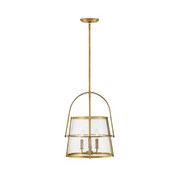 Hinkley 38113 Tournon 3-lt 15" LED Pendant - Heritage Brass