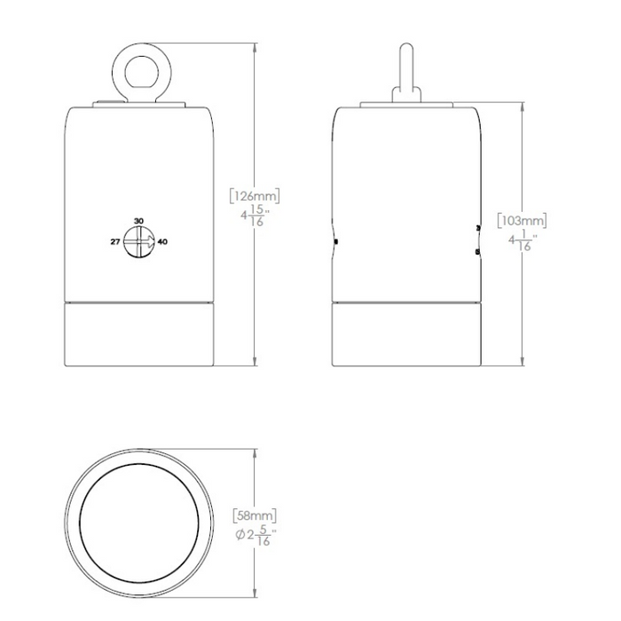 WAC 3811 Estrella 1-lt 2.32" 3 CCT 12V LED Landscape Pendant