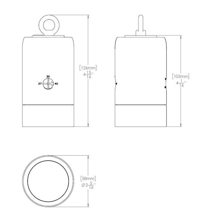 WAC 3811 Estrella 1-lt 2" LED Outdoor Pendant