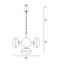 Eurofase 38129 Nottingham 5-lt 28" Chandelier