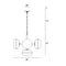 Eurofase 38129 Nottingham 5-lt 28" Chandelier