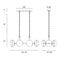 Eurofase 38130 Nottingham 6-lt 44" Oval Chandelier