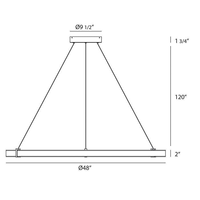 Eurofase 38132 Mucci 48" Integrated LED Pendant