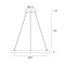 Eurofase 38134 Mucci 32" LED Pendant