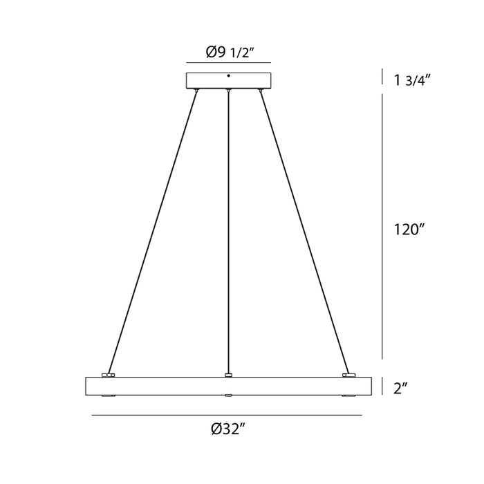 Eurofase 38134 Mucci 32" LED Pendant