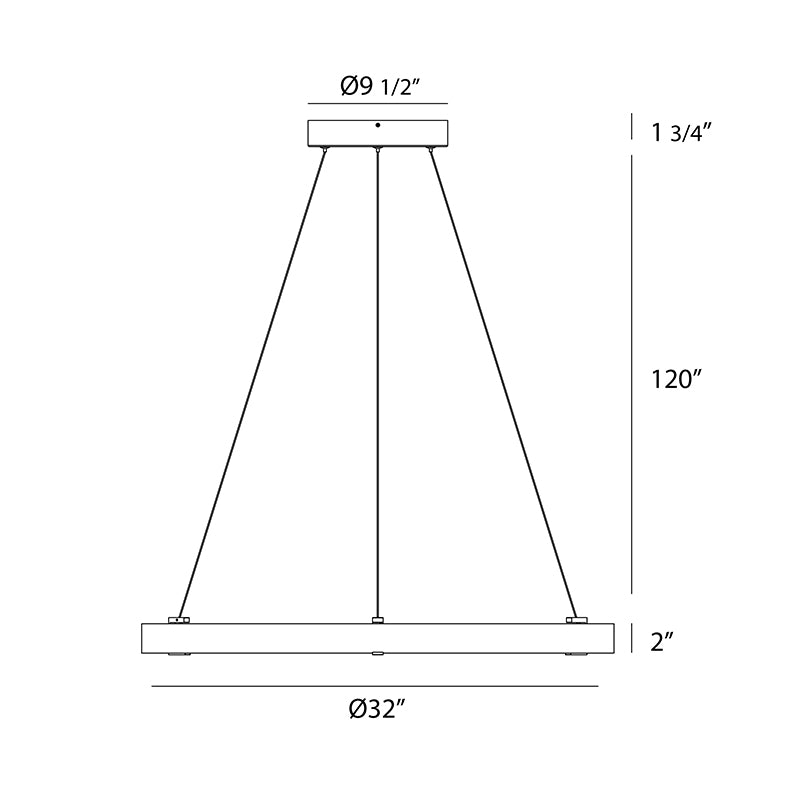 Eurofase 38134 Mucci 32" LED Pendant