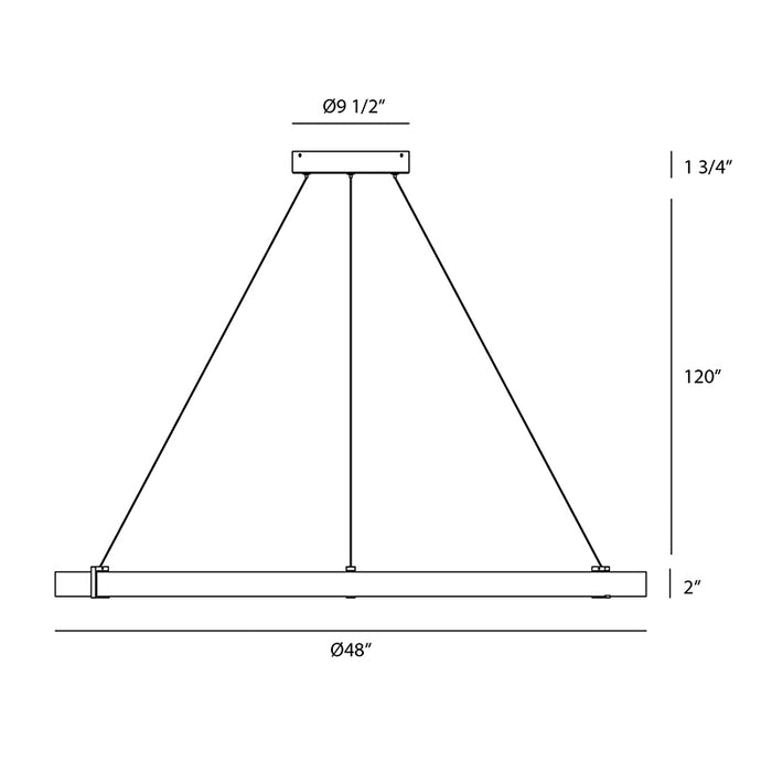 Eurofase 38135 Mucci 48" LED Pendant