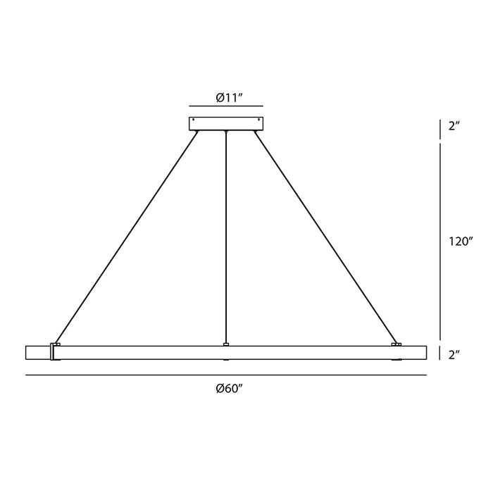 Eurofase 38136 Mucci 60" LED Pendant