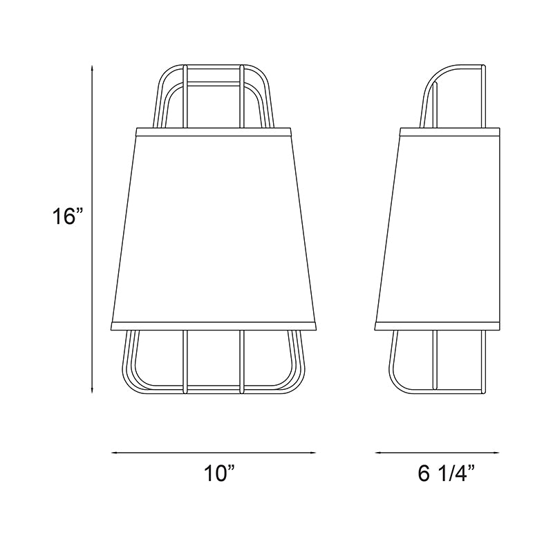Eurofase 38144 Tura 1-lt 16" Tall Wall Sconce